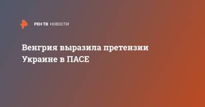 Петер Сийярто - Венгрия выразила претензии Украине в ПАСЕ - ren.tv - Украина - Киев - Венгрия