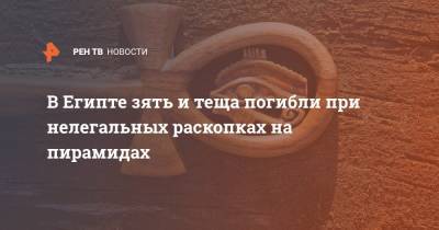 В Египте зять и теща погибли при нелегальных раскопках на пирамидах - ren.tv - Египет