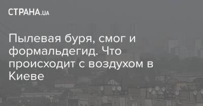Пылевая буря, смог и формальдегид. Что происходит с воздухом в Киеве - strana.ua - Киев - Черниговская обл. - Полтавская обл.