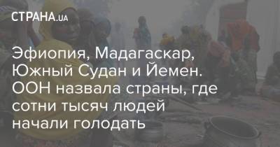 Эфиопия, Мадагаскар, Южный Судан и Йемен. ООН назвала страны, где сотни тысяч людей начали голодать - strana.ua - Йемен - Нигерия - Мадагаскар - Буркина-Фасо - Эфиопия - Южный Судан