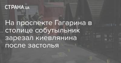 На проспекте Гагарина в столице собутыльник зарезал киевлянина после застолья - strana.ua - Киев