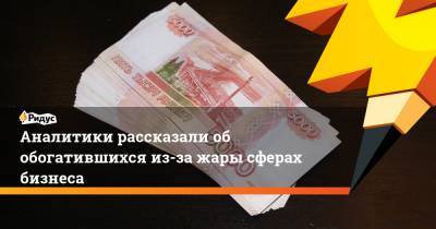 Аналитики рассказали об обогатившихся из-за жары сферах бизнеса - ridus.ru - Москва - Московская обл.