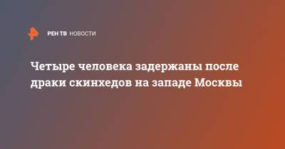 Четыре человека задержаны после драки скинхедов на западе Москвы - ren.tv - Москва