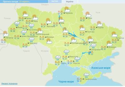 Украину накрыла 35-градусная жара: синоптики обновили прогноз погоды - narodna-pravda.ua - Киев - Винницкая обл. - Полтавская обл.