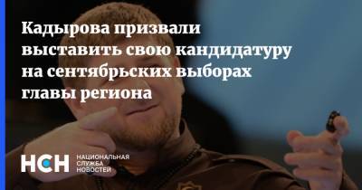 Рамзан Кадыров - Адам Делимханов - Кадырова призвали выставить свою кандидатуру на сентябрьских выборах главы региона - nsn.fm - респ. Чечня