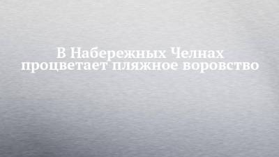 В Набережных Челнах процветает пляжное воровство - chelny-izvest.ru - Набережные Челны
