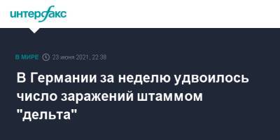Ангела Меркель - Роберт Кох - В Германии за неделю удвоилось число заражений штаммом "дельта" - interfax.ru - Москва - Германия