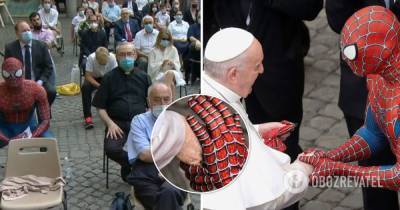 Франциск - Серджо Маттарелла - Папа Римский встретился с Человеком-Пауком в Ватикане - obozrevatel.com - Ватикан - Ватикан