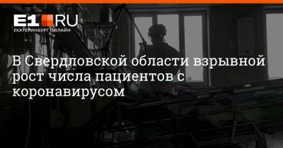 Артем Устюжанин - В Свердловской области взрывной рост числа пациентов с коронавирусом - e1.ru - Екатеринбург - Свердловская обл.