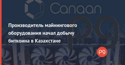 Производитель майнингового оборудования начал добычу биткоина в Казахстане - thepage.ua