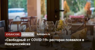 «Свободный от COVID-19» ресторан появился в Новороссийске - kubnews.ru - Краснодарский край - Новороссийск
