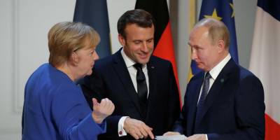 Владимир Путин - Ангела Меркель - Эммануэль Макрон - Джо Байден - FT: Меркель и Макрон захотели видеть Путина на саммите ЕС - ruposters.ru - Париж - Берлин - Брюссель - Женева