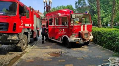 В Тернополе потушили пожар в ресторане - ru.slovoidilo.ua - Украина - Киев - Одесса - Тернополь - Гсчс