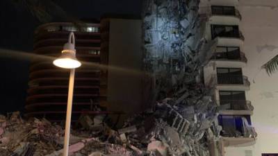 12-этажный жилой дом рухнул среди ночи в США, есть жертвы - vesty.co.il - Израиль - USA - шт.Флорида - Майами