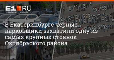 Филипп Сапегин - В Екатеринбурге черные парковщики захватили одну из самых крупных стоянок Октябрьского района - e1.ru - Екатеринбург - район Октябрьский, Екатеринбург