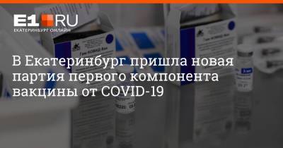 Евгений Куйвашев - Артем Устюжанин - В Екатеринбург пришла новая партия первого компонента вакцины от COVID-19 - e1.ru - Екатеринбург - Свердловская обл.