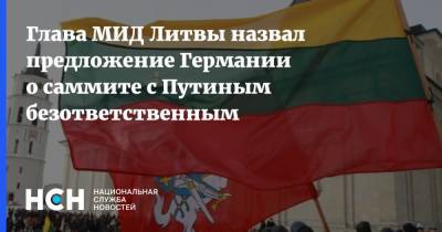 Габриэлюс Ландсбергис - Глава МИД Литвы назвал предложение Германии о саммите с Путиным безответственным - nsn.fm - Россия - Англия - Германия - Литва