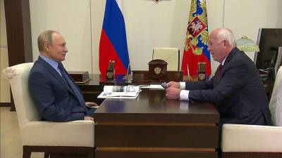 Владимир Путин - Сергей Чемезов - Владимир Путин говорил с главой Ростеха Сергеем Чемезовым о развитии отечественного авиапрома - 1tv.ru