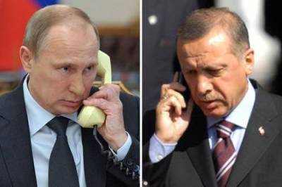 Владимир Путин - Реджеп Тайип Эрдоган - Тайип Эрдоган - Эрдоган и Путин обсудили ситуацию в Карабахе - trend.az - Россия - Армения - Турция - Азербайджан