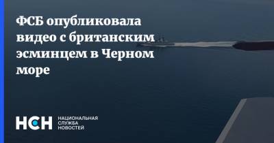 Константин Гаврилов - ФСБ опубликовала видео с британским эсминцем в Черном море - nsn.fm - Россия - Англия - Вена - Черное Море - Великобритания