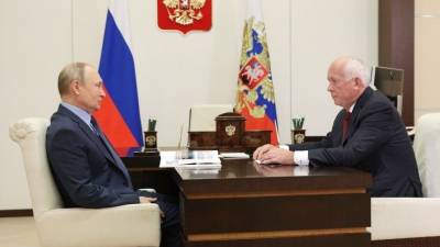 Владимир Путин - Сергей Чемезов - Путин попросил главу Ростеха доложить о недобросовестной конкуренции в отношении МС-21 - 5-tv.ru