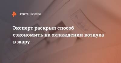 Эксперт раскрыл способ сэкономить на охлаждении воздуха в жару - ren.tv