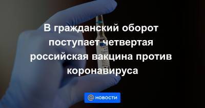 Михаил Мишустин - Михаил Мурашко - В гражданский оборот поступает четвертая российская вакцина против коронавируса - news.mail.ru - Россия