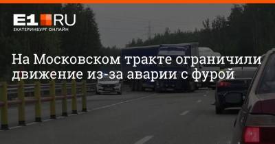 На Московском тракте ограничили движение из-за аварии с фурой - e1.ru - Екатеринбург - Пермь - Свердловская обл.