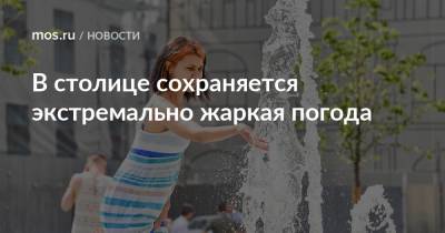 В столице сохраняется экстремально жаркая погода - mos.ru - Москва