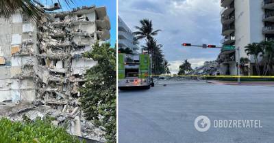 В Майами упала жилая 12-этажка: 50 людей ищут под завалами - obozrevatel.com - США - шт.Флорида - Серфсайд