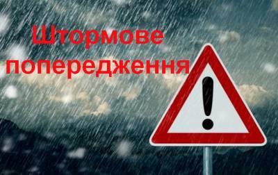 Штормовое предупреждение объявили в Украине — где ухудшится погода (КАРТА) - agrimpasa.com - Украина - Хмельницкая обл. - Тернопольская обл. - Черновицкая обл. - Львовская обл. - Закарпатская обл.