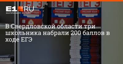 Артем Устюжанин - В Свердловской области три школьника набрали 200 баллов в ходе ЕГЭ - e1.ru - Екатеринбург - Свердловская обл. - Первоуральск