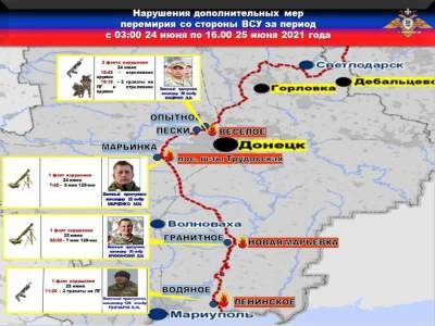 В результате агрессии украинских карателей за прошедшую неделю погибло пять защитников ДНР и пятеро получили ранения - news-front.info - Украина - ДНР