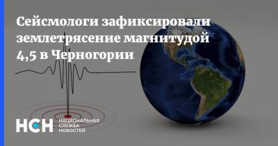 Сейсмологи зафиксировали землетрясение магнитудой 4,5 в Черногории - nsn.fm - Черногория - Подгорица