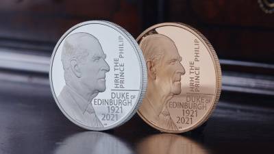 Елизавета II - принц Филипп - Памятную монету с принцем Филиппом выпустили в Великобритании - mir24.tv - Англия