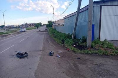 22-летний мотоциклист разбился о столб в ДТП под Новосибирском - novos.mk.ru - Новосибирск - Новосибирская обл.