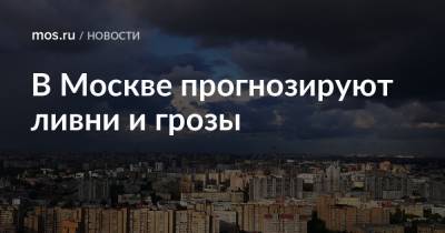 В Москве прогнозируют ливни и грозы - mos.ru - Москва
