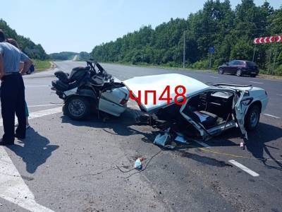 "ВАЗ" всмятку: авария в Лебедянском районе - lipetskmedia.ru - Россия - Липецкая обл.