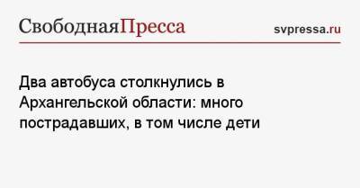 Два автобуса столкнулись в Архангельской области: много пострадавших, в том числе дети - svpressa.ru - Москва - Россия - Киев - Архангельская обл. - Брянская обл. - Котлас