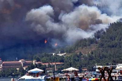 В Турции вспыхнул лесной пожар на популярном курорте, есть погибший - novostiua.news - Украина - Турция - Мармарис