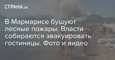 Бекир Пакдемирли - В Мармарисе бушуют лесные пожары. Власти собираются эвакуировать гостиницы. Фото и видео - strana.ua - Украина - Турция