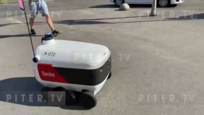 Появилось видео робота-доставщика еды в Мурино - piter.tv
