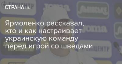 Андрей Ярмоленко - Златана Ибрагимовича - Ярмоленко рассказал, кто и как настраивает украинскую команду перед игрой со шведами - strana.ua - Украина - Швеция