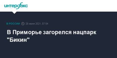 В Приморье загорелся нацпарк "Бикин" - interfax.ru - Москва - Приморье край