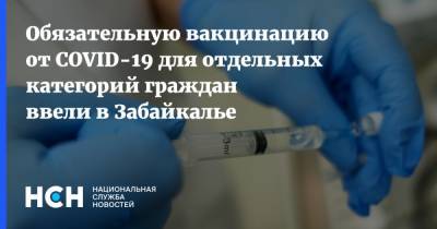Светлана Лапа - Обязательную вакцинацию от COVID-19 для отдельных категорий граждан ввели в Забайкалье - nsn.fm - Забайкальский край - Забайкалье