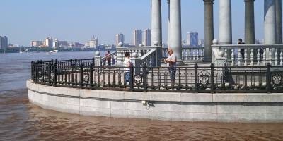 Уровень Амура в Благовещенске побил рекорд паводка восьмилетней давности - ruposters.ru - Амурская обл. - Благовещенск