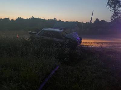 Пассажир погиб, а водитель получил травмы в перевернувшейся в Тверской области легковушке - afanasy.biz - Тверская обл.