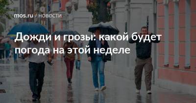 Дожди и грозы: какой будет погода на этой неделе - mos.ru - Москва