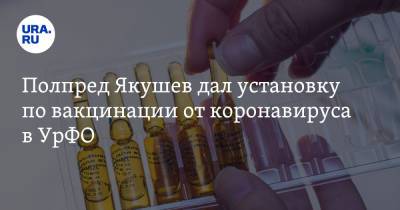 Владимир Якушев - Полпред Якушев дал установку по вакцинации от коронавируса в УрФО - ura.news