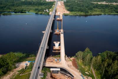 Началась сборка пролета моста в Киришах - ivbg.ru - Украина - Ленинградская обл. - Строительство